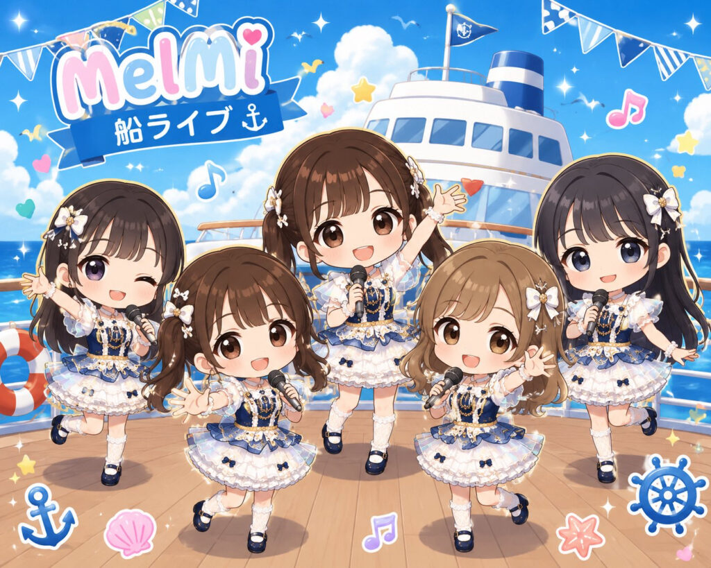 五百木いお 出演スケジュール MelMi初🚢クル-ズライブ